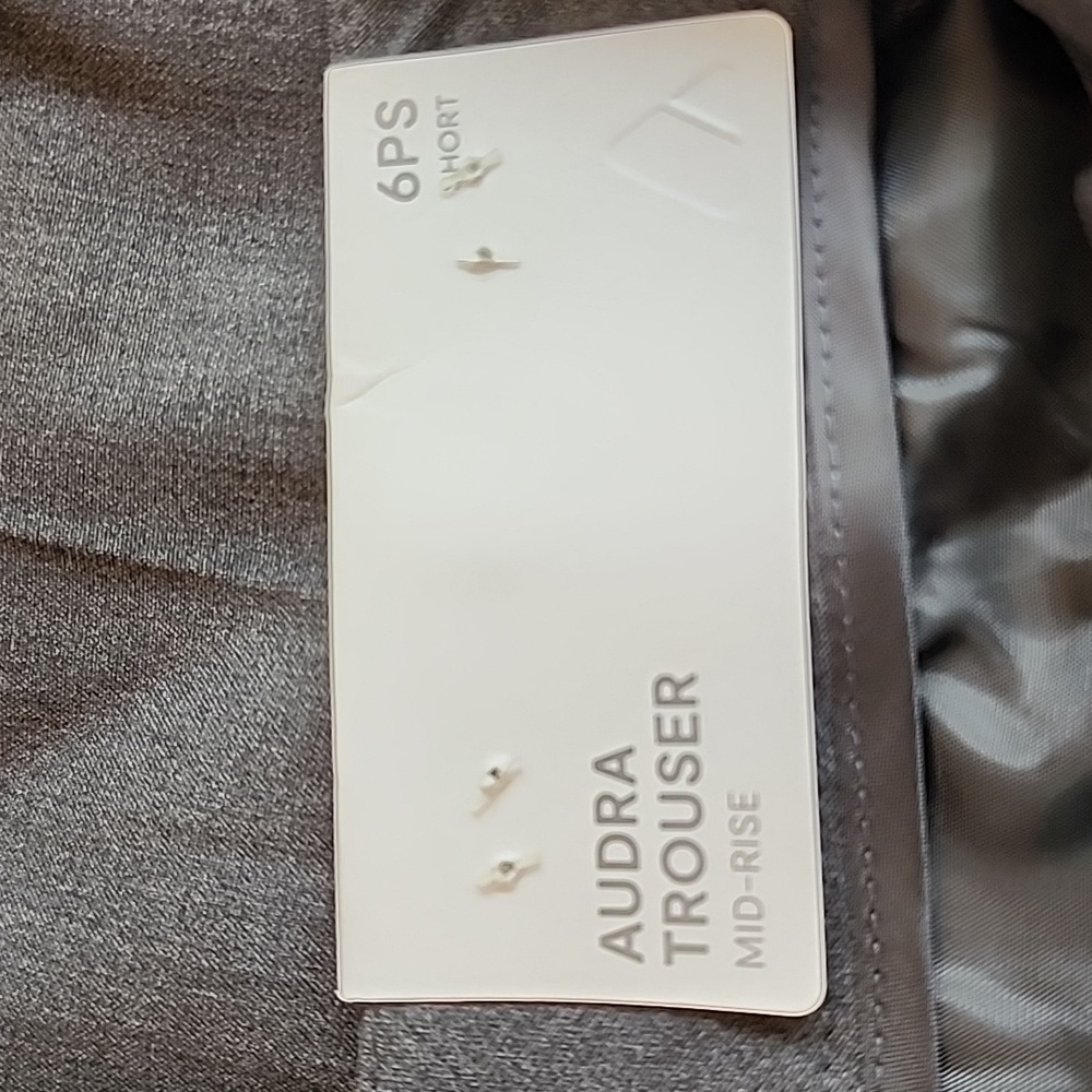 NWT Liz Claiborne Audra Dark Gray Women's Trousers 6PS - Picture 6 of 6